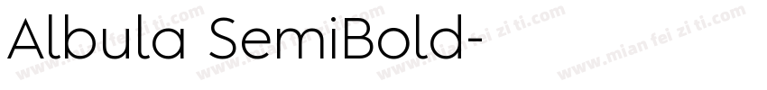 Albula SemiBold字体转换